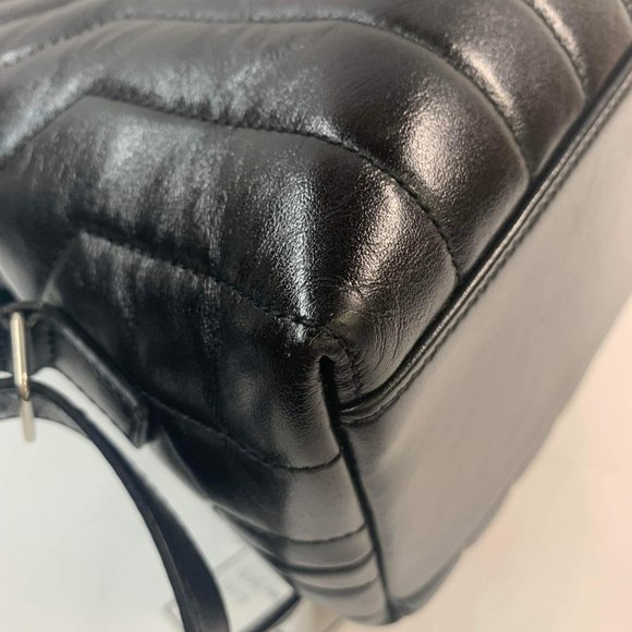 Saint Laurent Calfskin Y Quilted Monogram Medium Loulou Backpack Asphalt - Picture 5 of 16